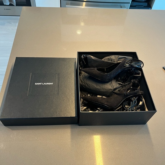 SAINT LAURENT 'OPYUM' PUMPS US 6 Black - Picture 11 of 12